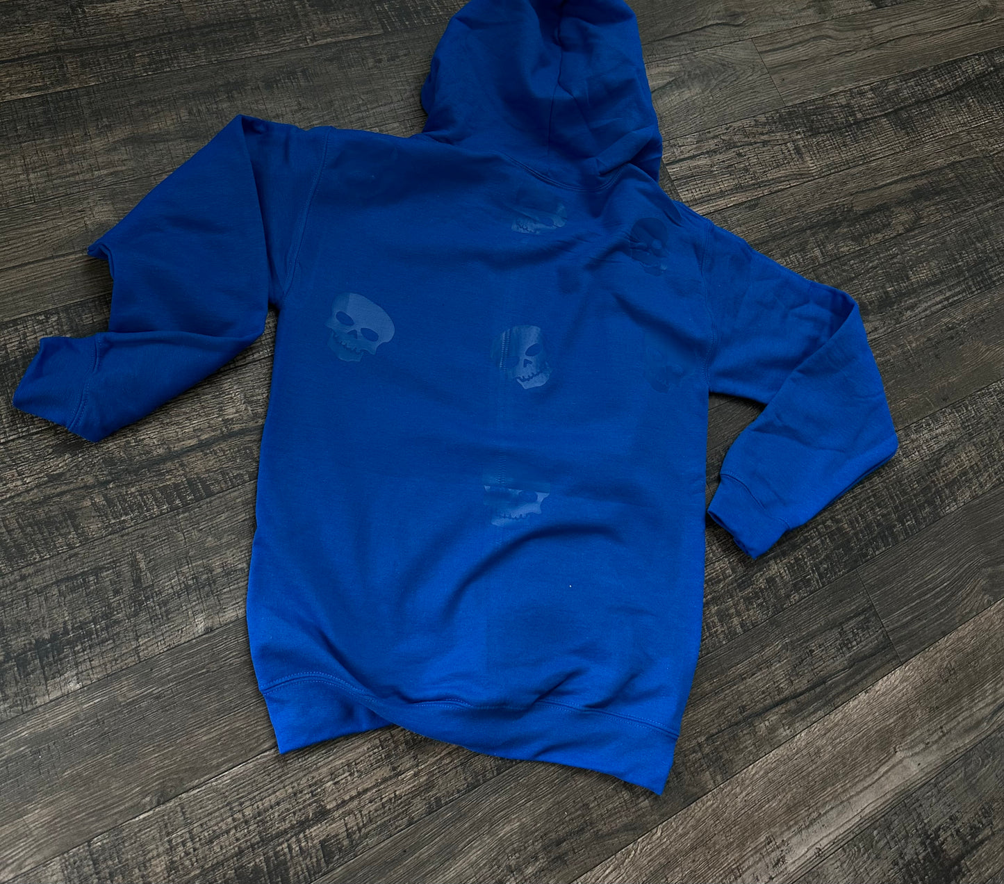 Blue/Blue Skull Zip Up