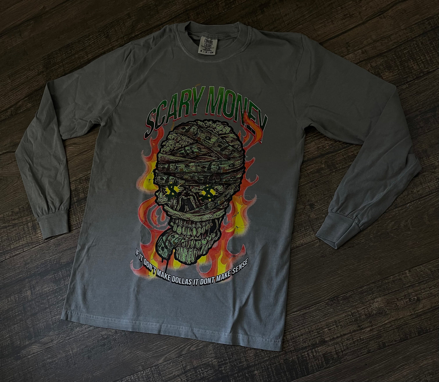 Light Grey Graphic Long Sleeve