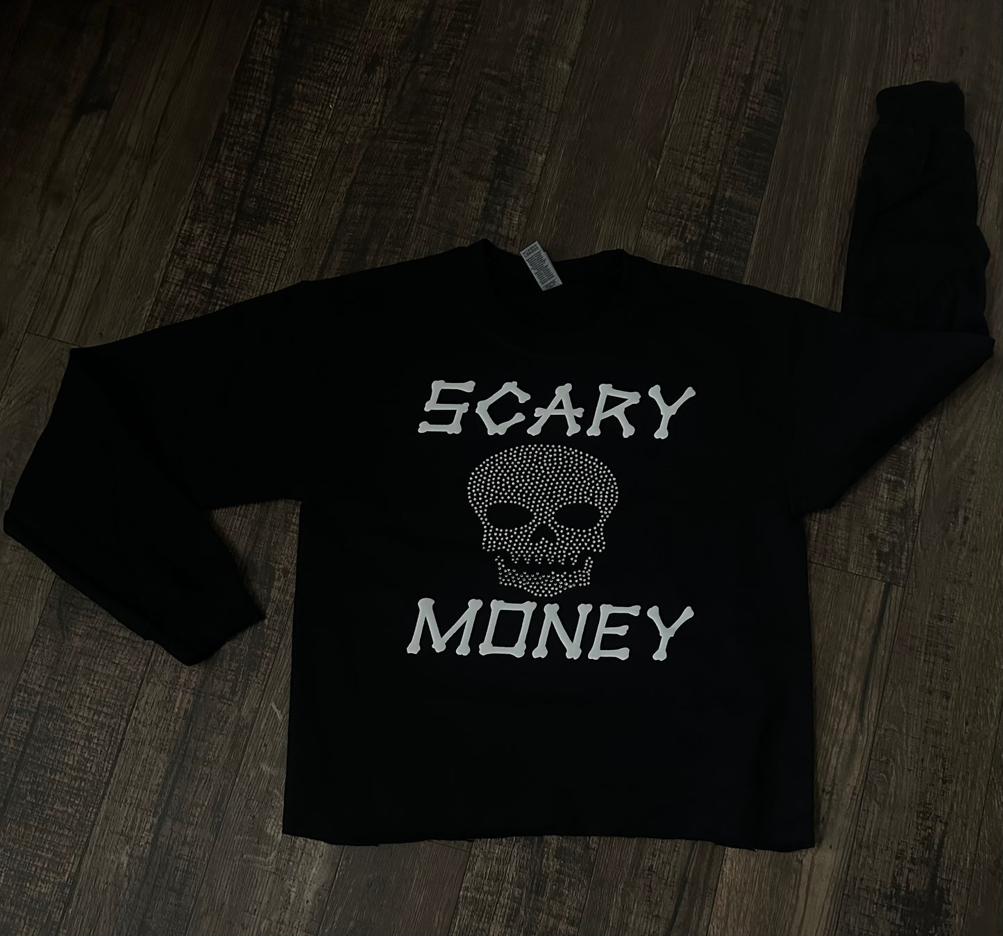 Cropped Black Crewneck